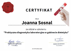 diagnostyka laboratoryjna certyfikat